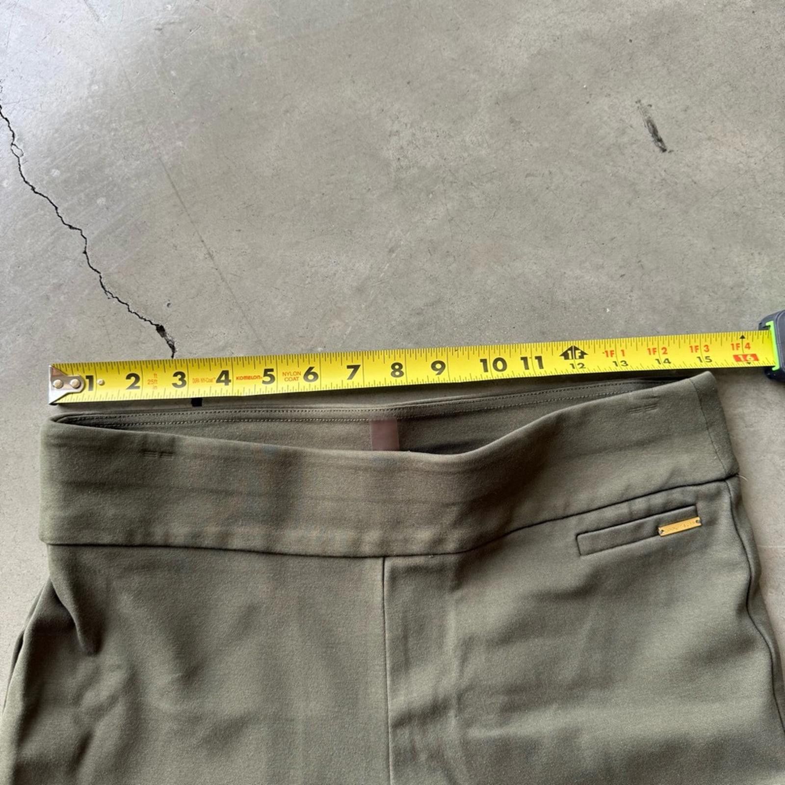 Other Anne Klein / Women’s Stretch Pants Leggings / Olive Size 32" / US 10 / IT 46 - 5 Thumbnail