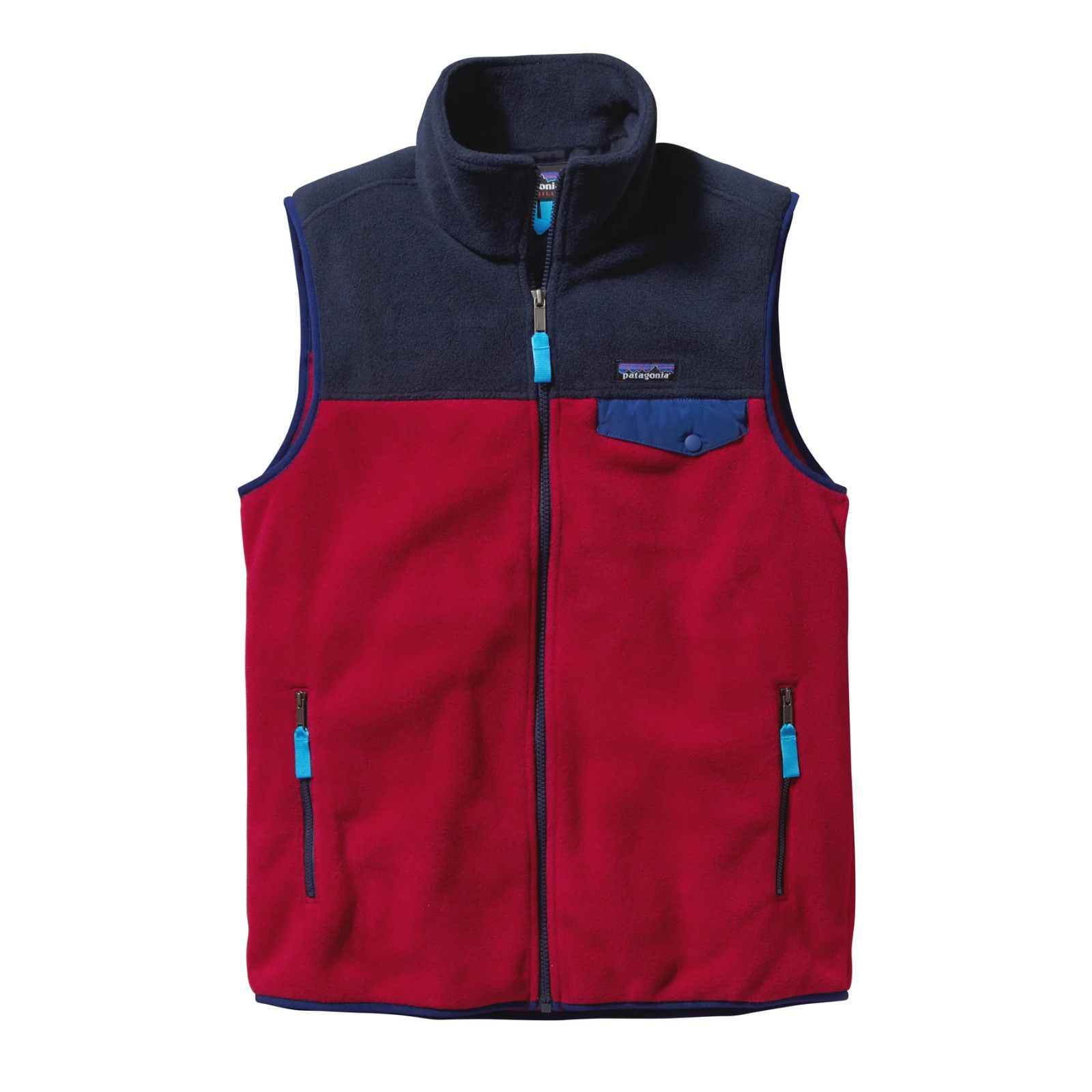 Patagonia Patagonia Synchilla Snap-T Fleece Vest Men’s M Red Navy FA15 Size US M / EU 48-50 / 2 - 5 Thumbnail