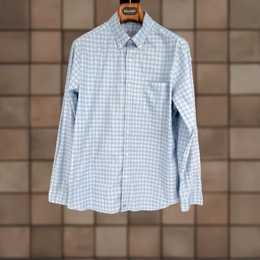 Vineyard Vines Vineyard Vines Shirt Mens Size Large Blue Plaid Performance On The Go Size US L / EU 52-54 / 3 - 1 Thumbnail