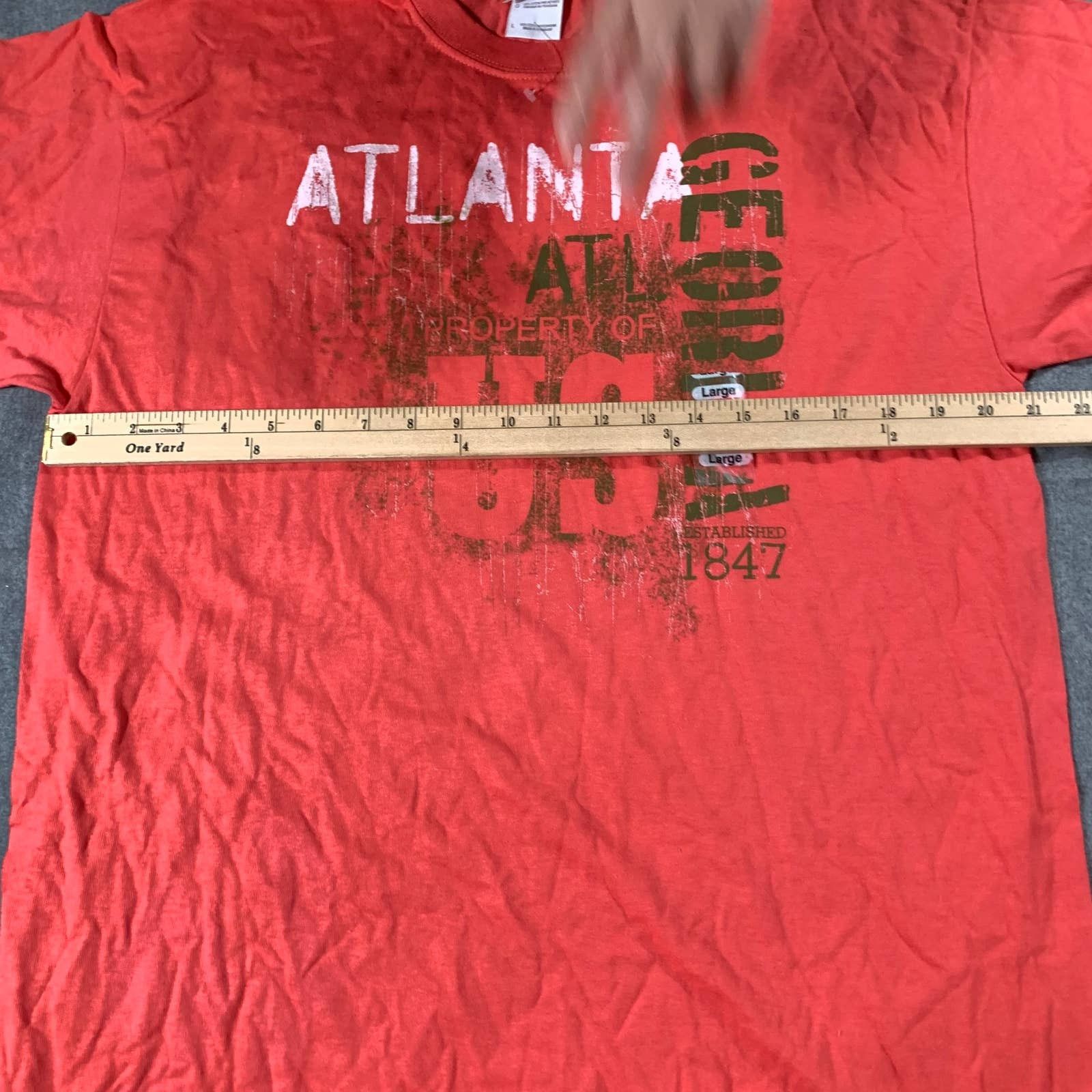 Gildan GILDAN Atlanta Shirt Adult Large Orange Casual T Shirt Mens Size US L / EU 52-54 / 3 - 4 Thumbnail