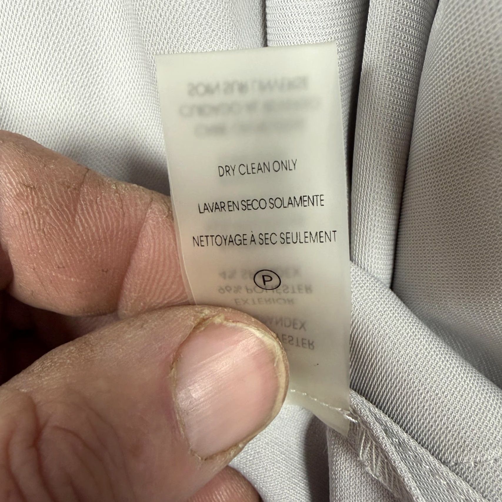 Calvin Klein Calvin Klein Blouse Womens 1X Plus Gray V-Neck Roll Tab Sleeve Preppy Lightweight Size XL / US 12-14 / IT 48-50 - 7 Thumbnail