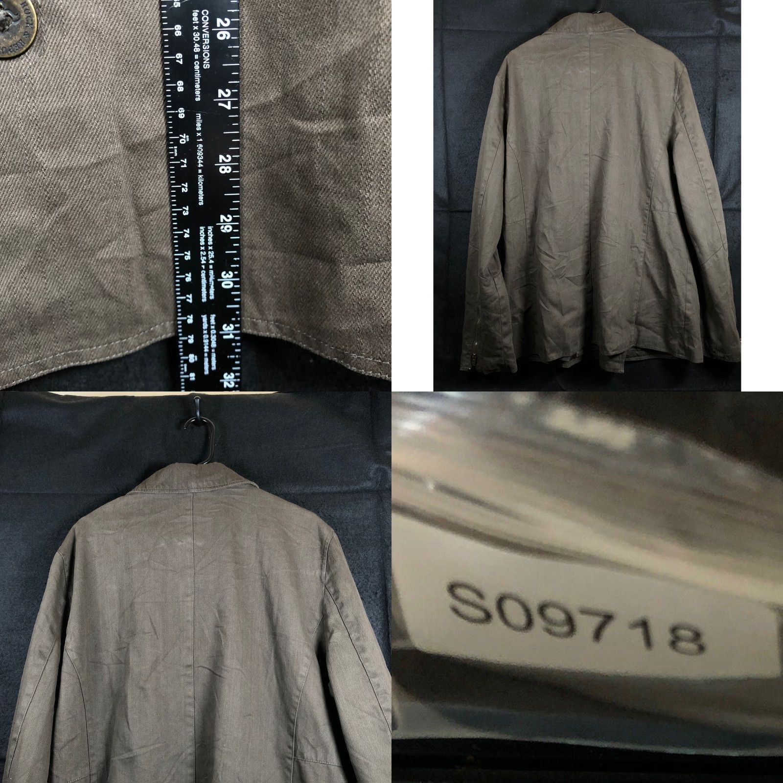 Vintage Rock & Republic Mens Jacket Brown Double Breasted Trench Coat 100% Cotton XL Jacket Men Long Coat Casual Brown Trench Coat, 100% Cotton, XL, Mens Size US XL / EU 56 / 4 - 8 Thumbnail