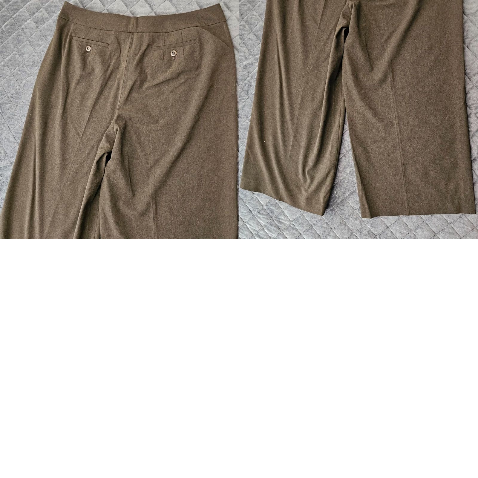Talbots Talbots Pants Women's 14 Brown Cropped Capri Stretch Career Dress Pants Size 36" / US 14 / IT 50 - 8 Thumbnail