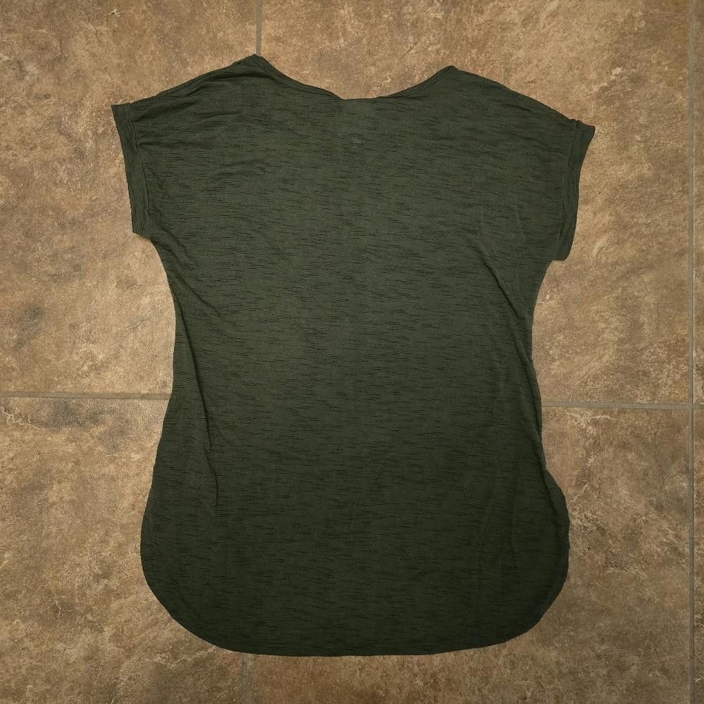 Designer Dark Hunter Green Arrowed TS Short Sleeve Size S / US 4 / IT 40 - 2 Thumbnail