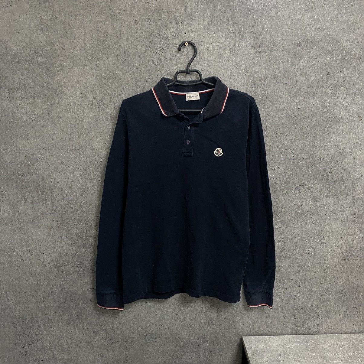 Moncler Moncler Polo Long Sleeve Luxury Size US XL / EU 56 / 4 - 1 Thumbnail