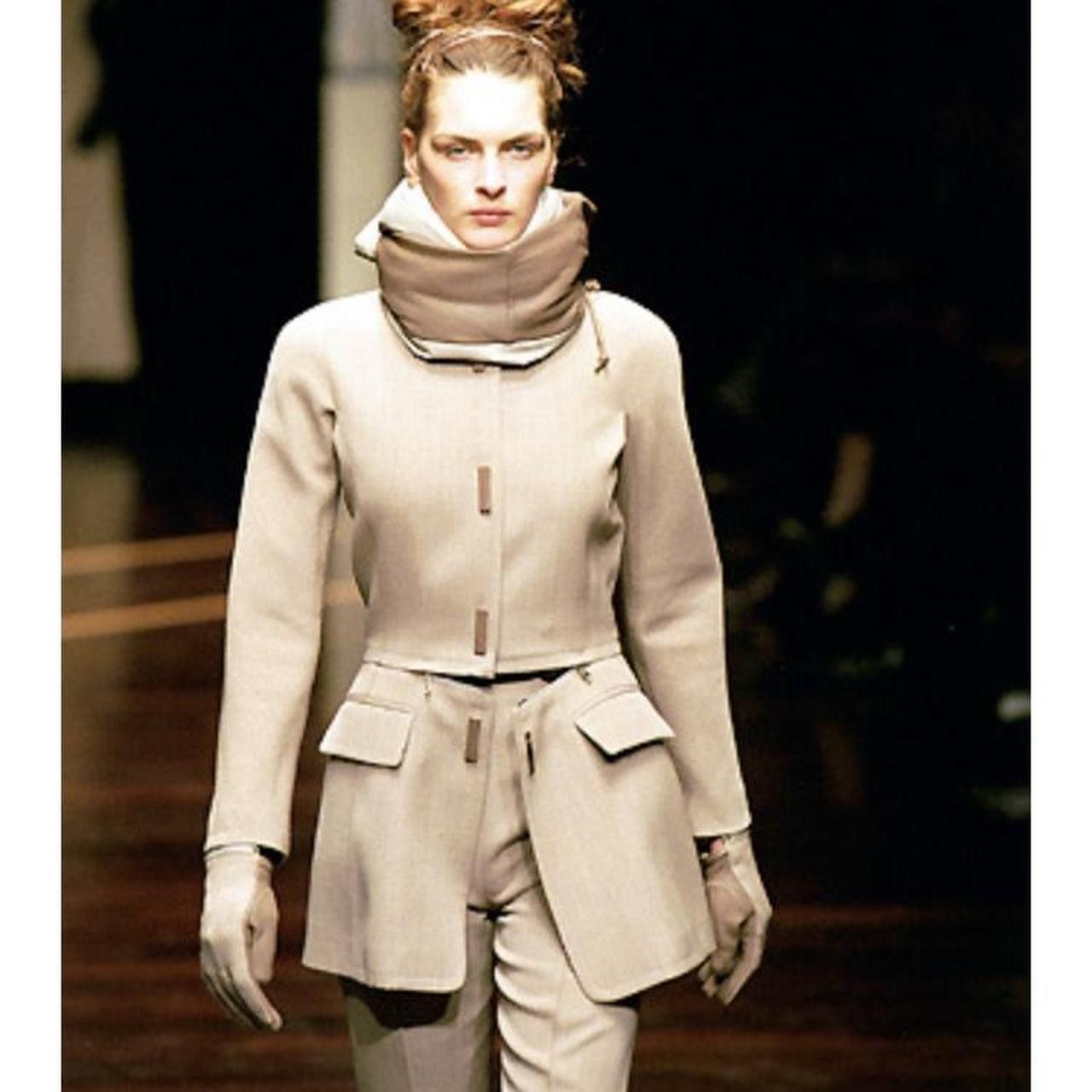 Gianfranco Ferre gianfranco ferré F/W1999 taupe caramel modular wool jacket Size S / US 4 / IT 40 - 1 Thumbnail
