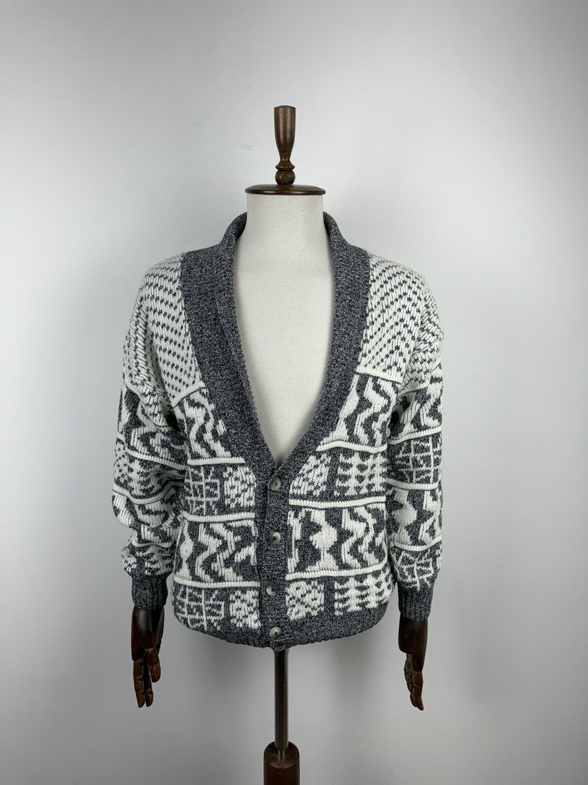 Vintage Men’s Vintage NICO Abstract Cardigan Sweater size S Size US S / EU 44-46 / 1 - 1 Thumbnail