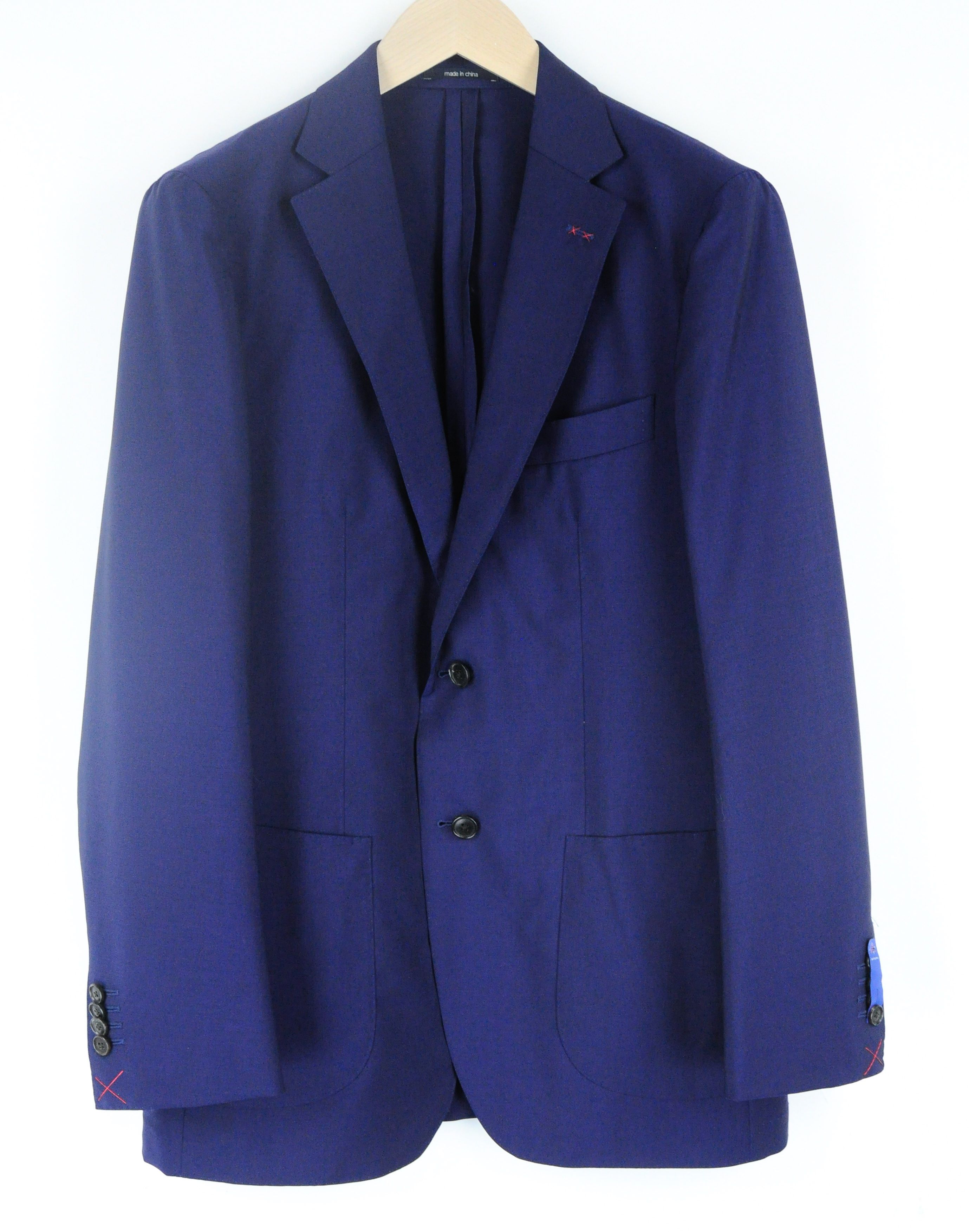 image of Suitsupply Jort Traveller Uk40R Blue Unlined Blazer 55953, Men's