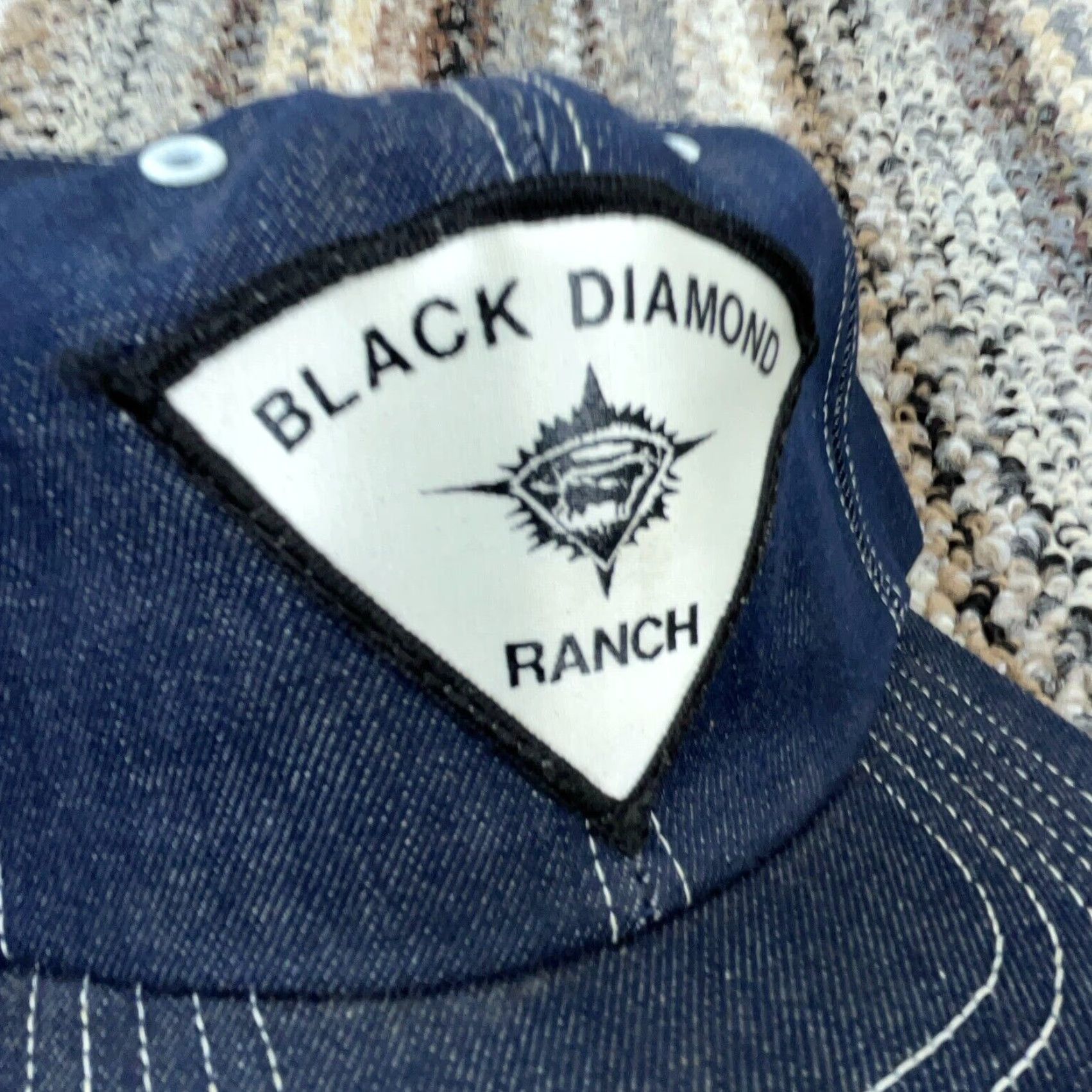 Denime VINTAGE Cardinal Caps Trucker Hat Cap Denim USA Patch Blue Adjustable Size Adult Men 80s 90s Retro Hipster Logo Outdoor Classic Cap Space Size US 35 - 4 Thumbnail