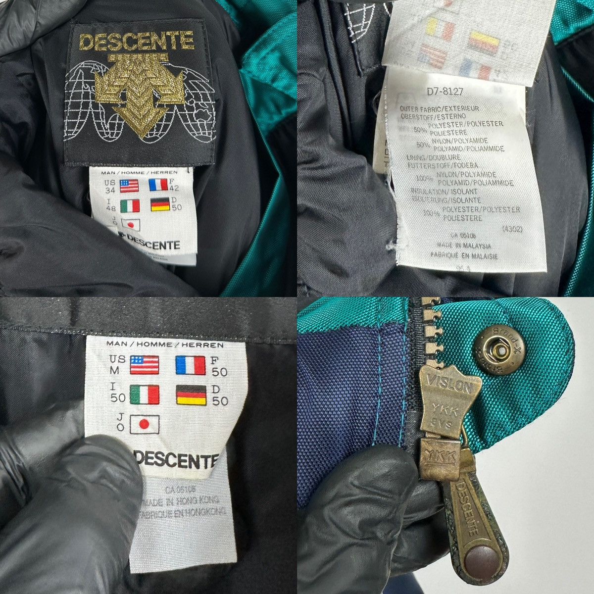 Descente 80s Vintage Descente Ski Suit Snowsuit Jacket + Pants Size US M / EU 48-50 / 2 - 22 Thumbnail