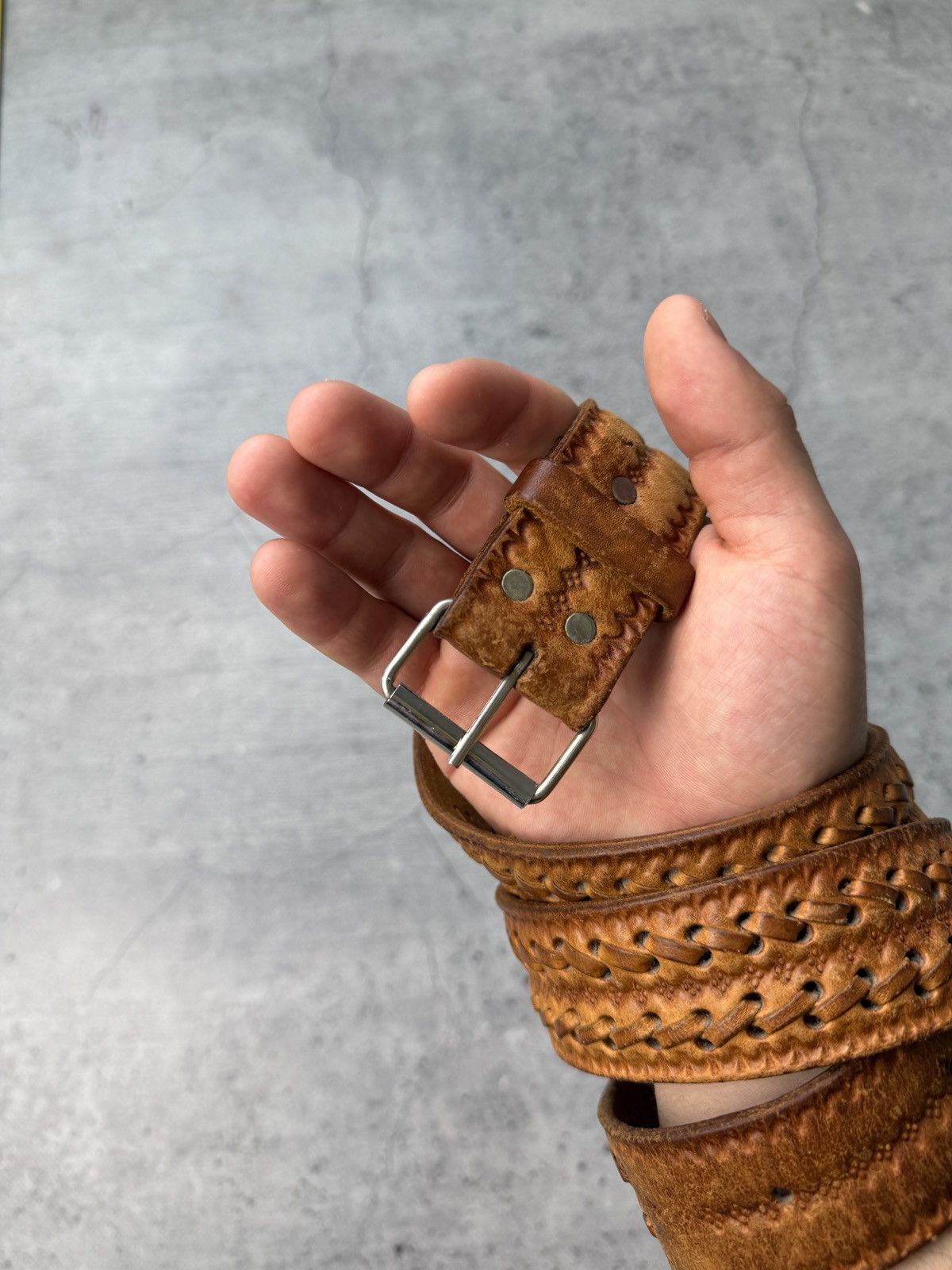 If Six Was Nine 00’s NUMBER NINE STYLE LEATHER RARE Y2K BELT VINTAGE Size ONE SIZE - 4 Thumbnail