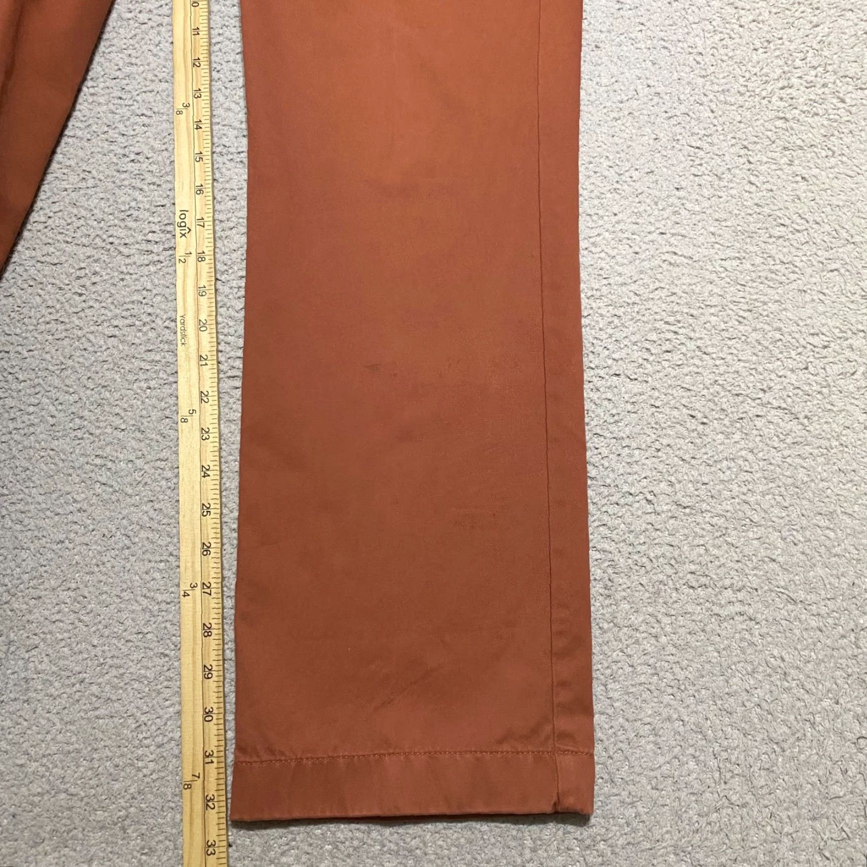 Vintage L.L. Bean Mens Pants Chino Straight Flat Front 35x34 Orange Regular Rise Mens Size US 35 - 6 Thumbnail