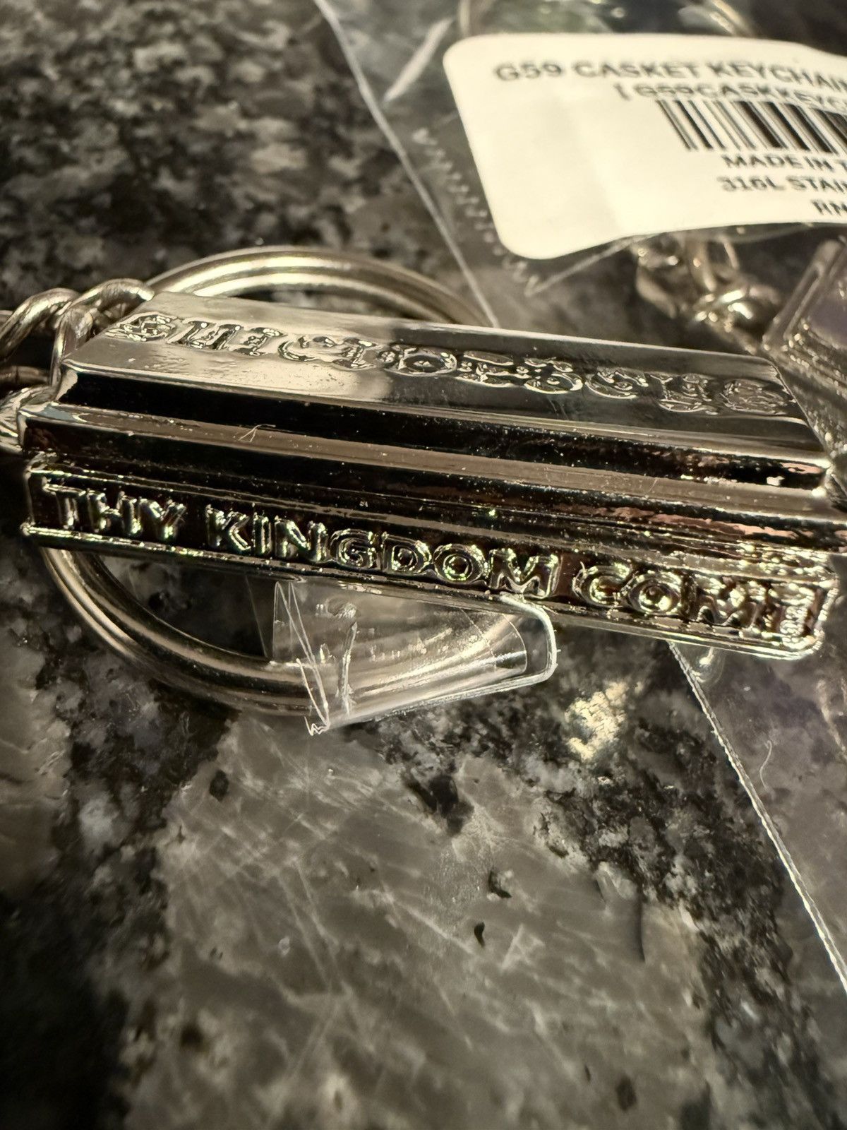 G59 Records G59 sikver casket keychain suicideboys merch Size ONE SIZE - 2 Thumbnail
