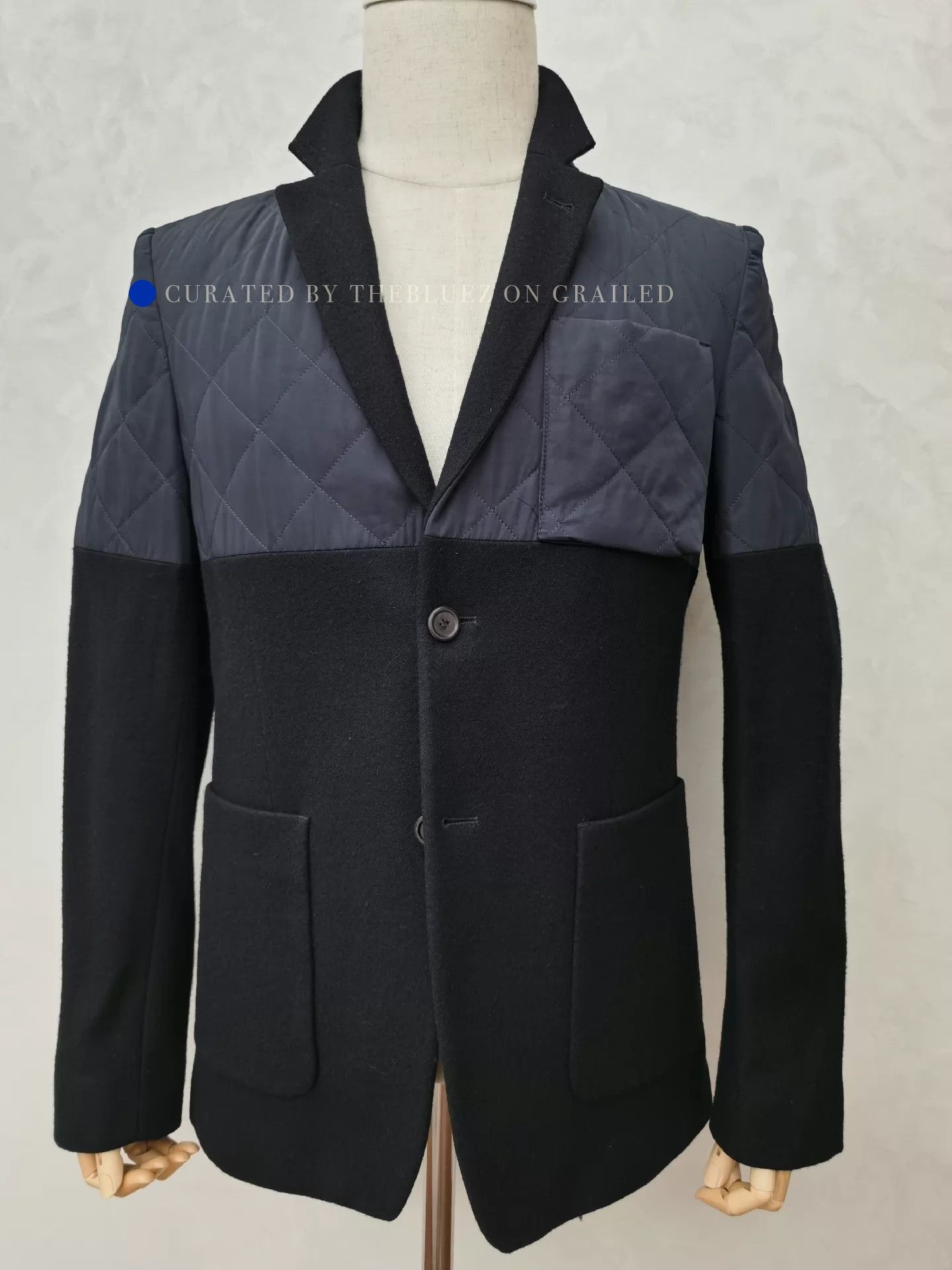 Melindagloss Color Blocked Wool Coat in Multi Size US S / EU 44-46 / 1 - 1 Thumbnail