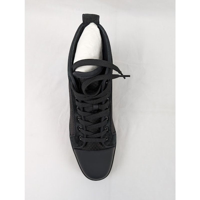 Christian Louboutin o1rshd1 Louis Orlato Flat Hi-Top Sneakers in Black Size US 12 / EU 45 - 6 Thumbnail