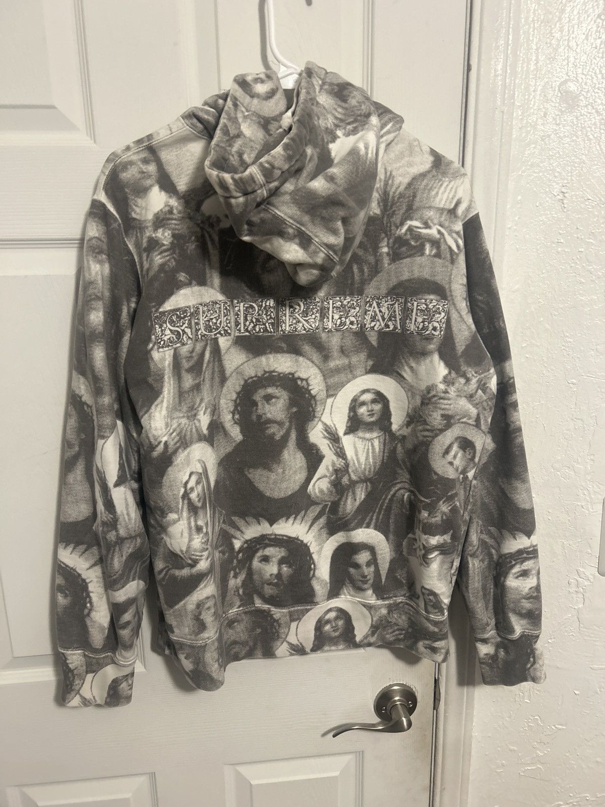 Supreme Supreme Jesus and Mary Hooded Sweatshirt | Grailed