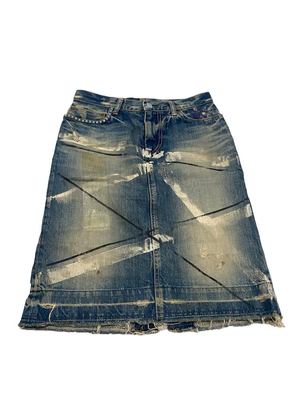 Hysteric Glamour Vintage Hysteric Glamour Studed Denim Skirt Size 26" / US 2 / IT 38 - 1 Thumbnail