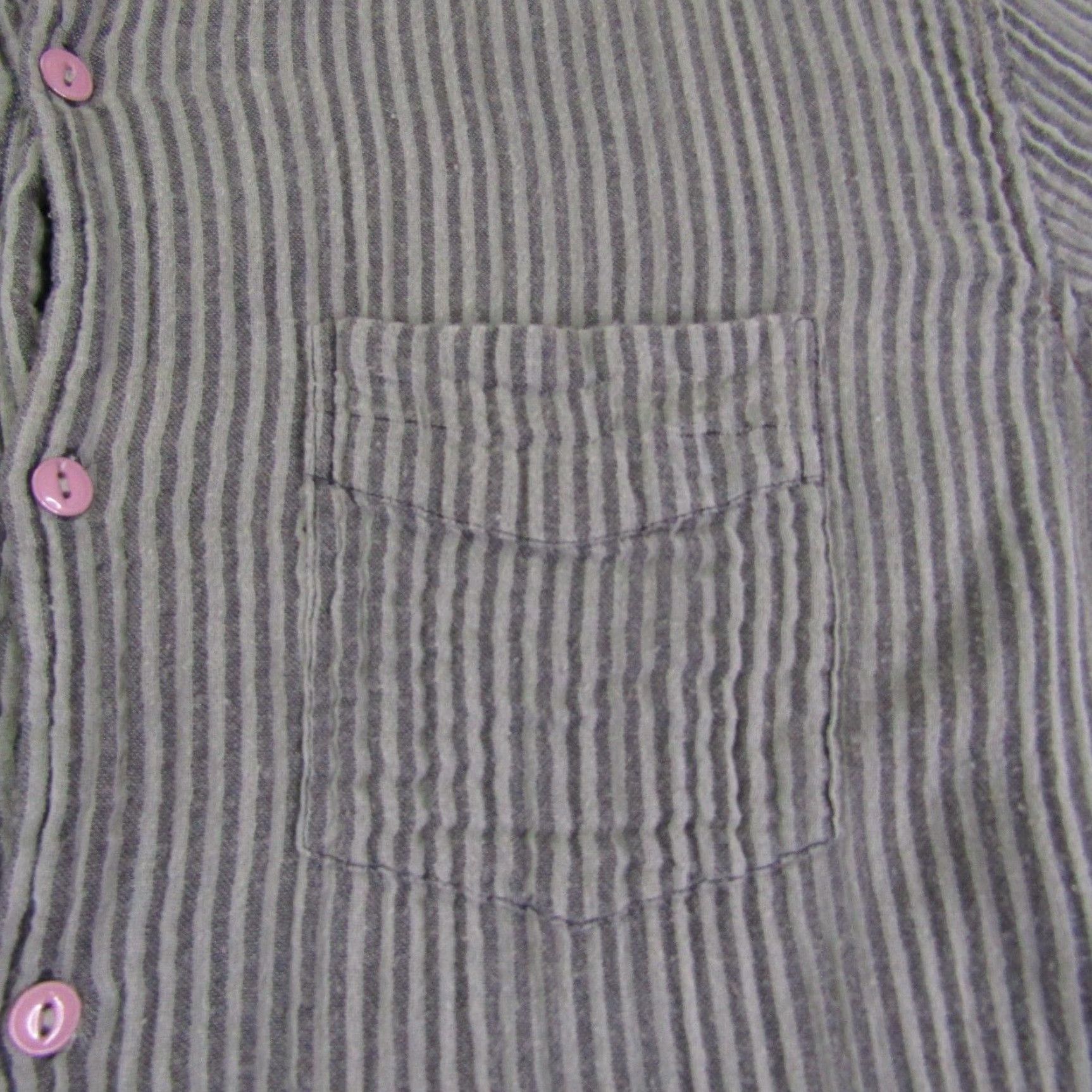 Carbon2Cobalt Carbon 2 Cobalt Mens Large Gray Striped Flannel Button Up Shirt Size US L / EU 52-54 / 3 - 3 Thumbnail