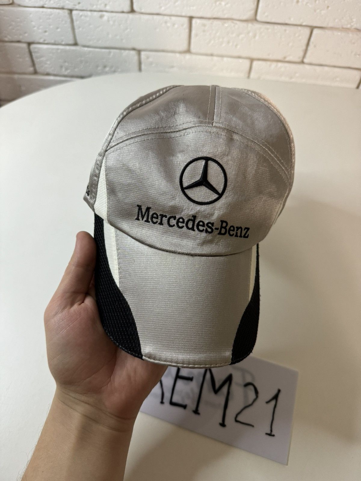 Mercedes-Benz Mercedes Benz vintage silver cap hat Size ONE SIZE - 2 Thumbnail