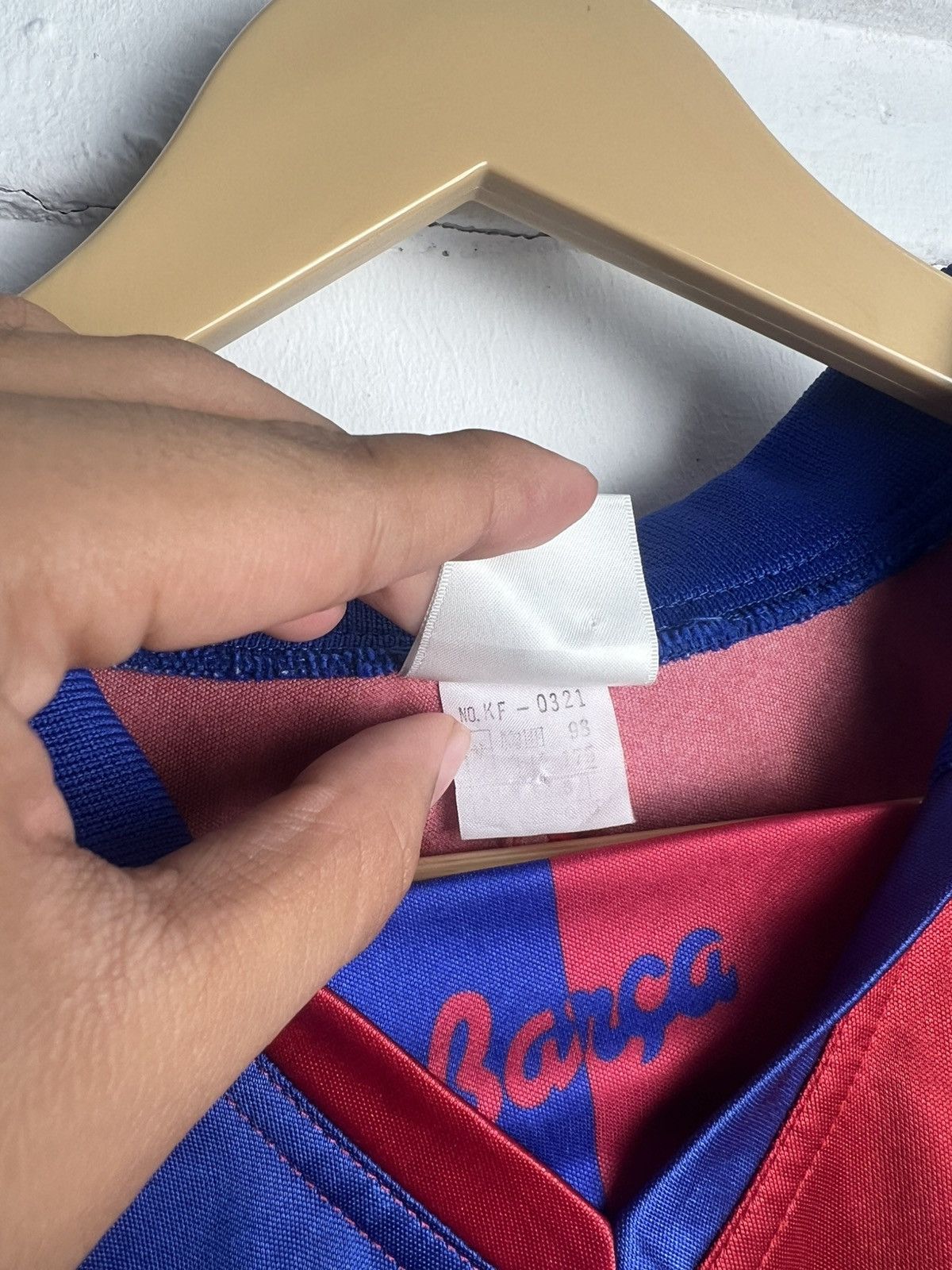 Kappa Vintage 1992/1995 Kappa Bercelona Monogram Jersey Size US L / EU 52-54 / 3 - 6 Thumbnail