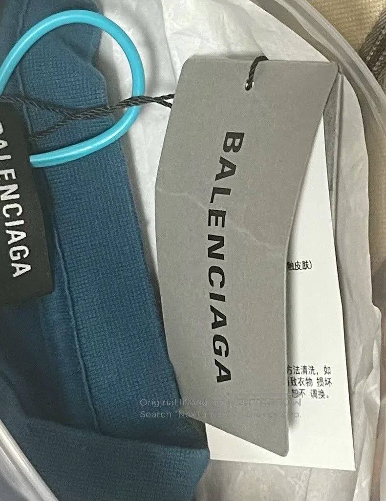 Balenciaga Balenciaga Vintage Letter Round Neck Long Sleeve T-Shirt Size US L / EU 52-54 / 3 - 5 Thumbnail