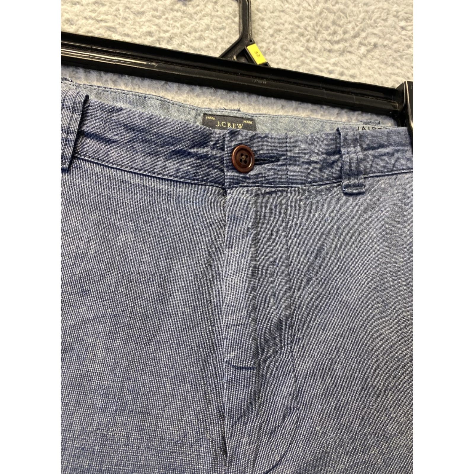 J.Crew VINTAGE J.CREW Men's Stanton Shorts Casual Cotton Linen Gray 34W 9-Inch Inseam Preppy Size US 34 / EU 50 - 2 Thumbnail