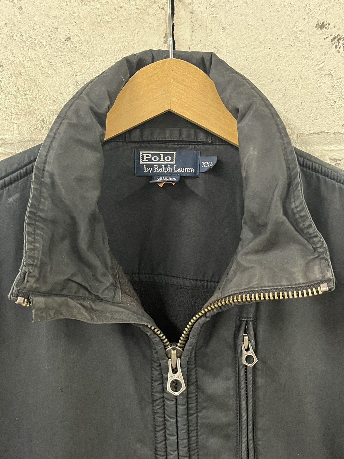 Polo Ralph Lauren Vintage polo Ralph Lauren zip up jacket faded distressed Size US XXL / EU 58 / 5 - 4 Thumbnail
