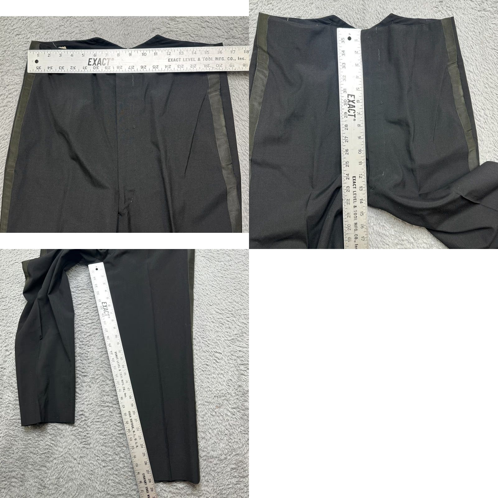 Vintage VINTAGE USAF Trousers 32x29 Black Wool Dress Military 60s True Vintage Talon Zip Navy? Size US 32 / EU 48 - 9 Thumbnail