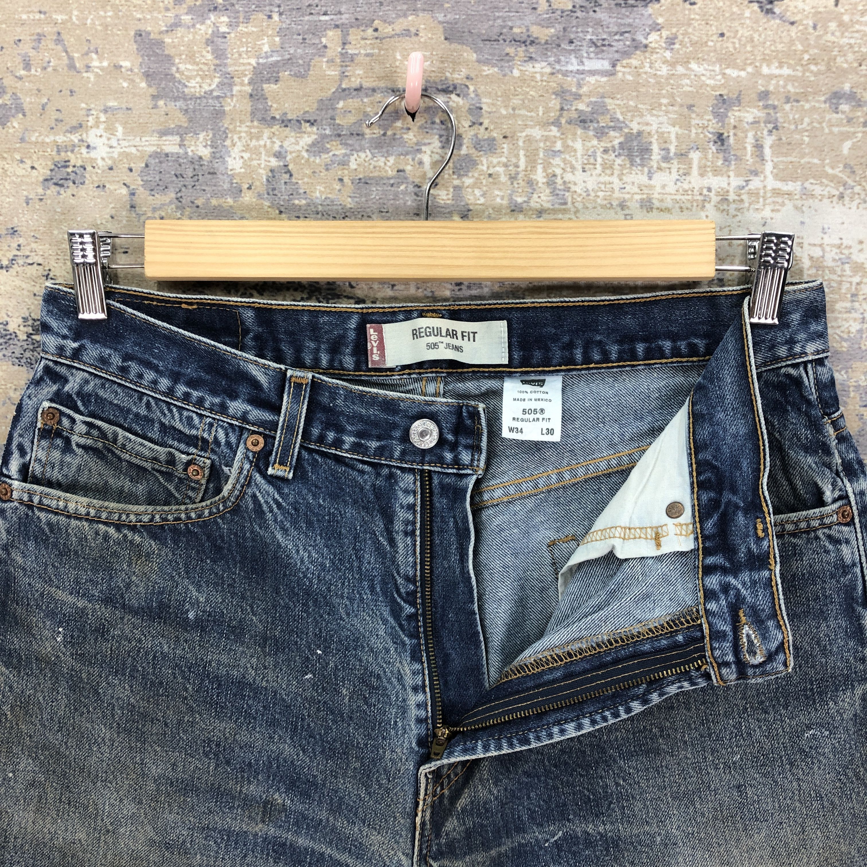 Levi's Vintage Levis 505 Dirty Jeans Levi's Faded Stonewash Denim Size US 32 / EU 48 - 6 Thumbnail