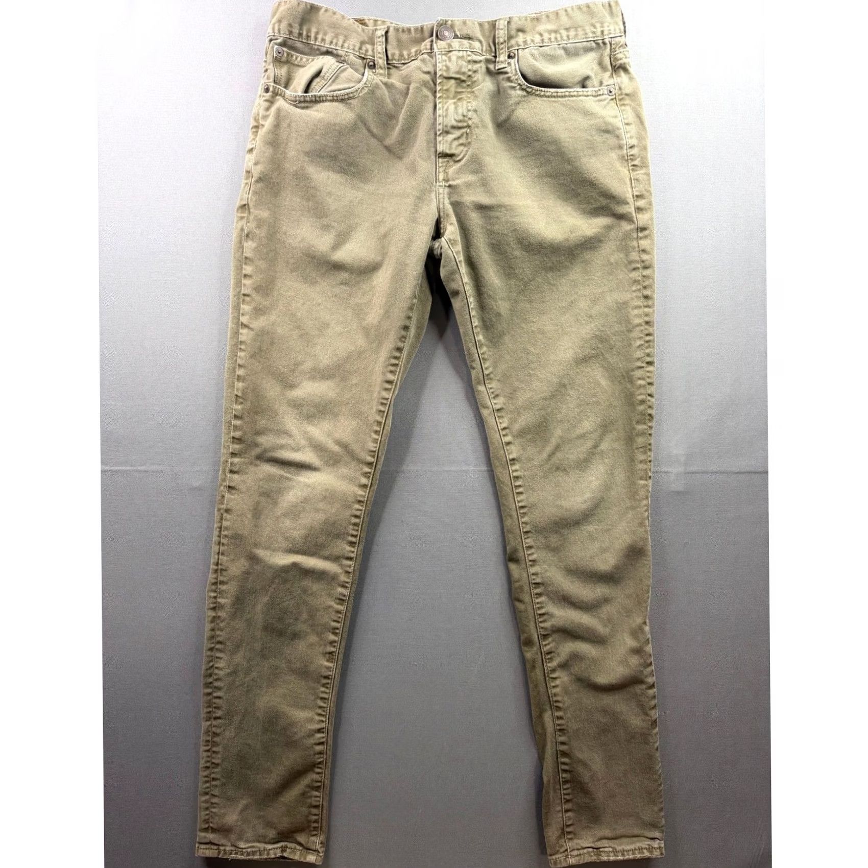 American Eagle Outfitters American Eagle Outfitters Core Flex Pants Mens Olive Green Slim Fit 34x34 Size US 34 / EU 50 - 4 Thumbnail