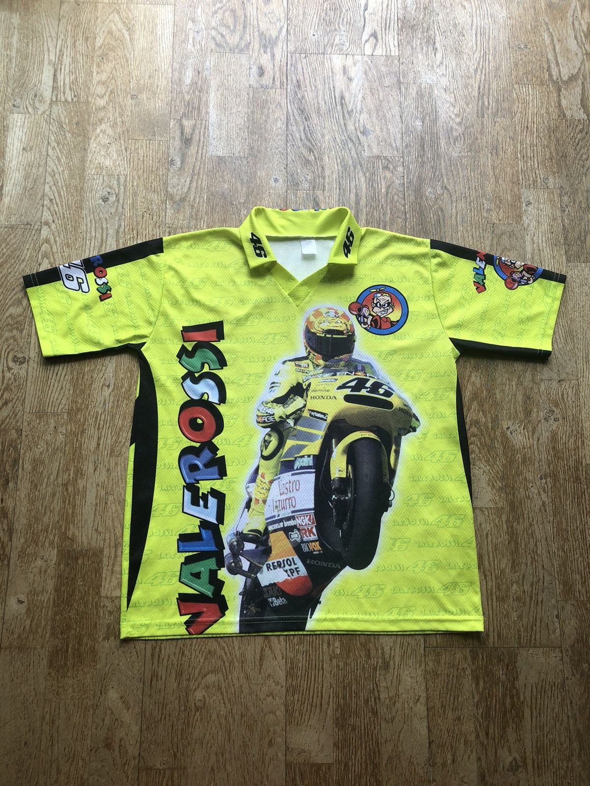 RARE VALENTINO ROSSI MOTO GP VINTAGE JERSEY SHIRT
