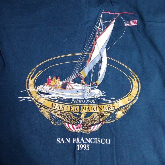 Hanes Vintage Master Mariners San Francisco 1995 T-Shirt Size US XL / EU 56 / 4 - 1 Thumbnail