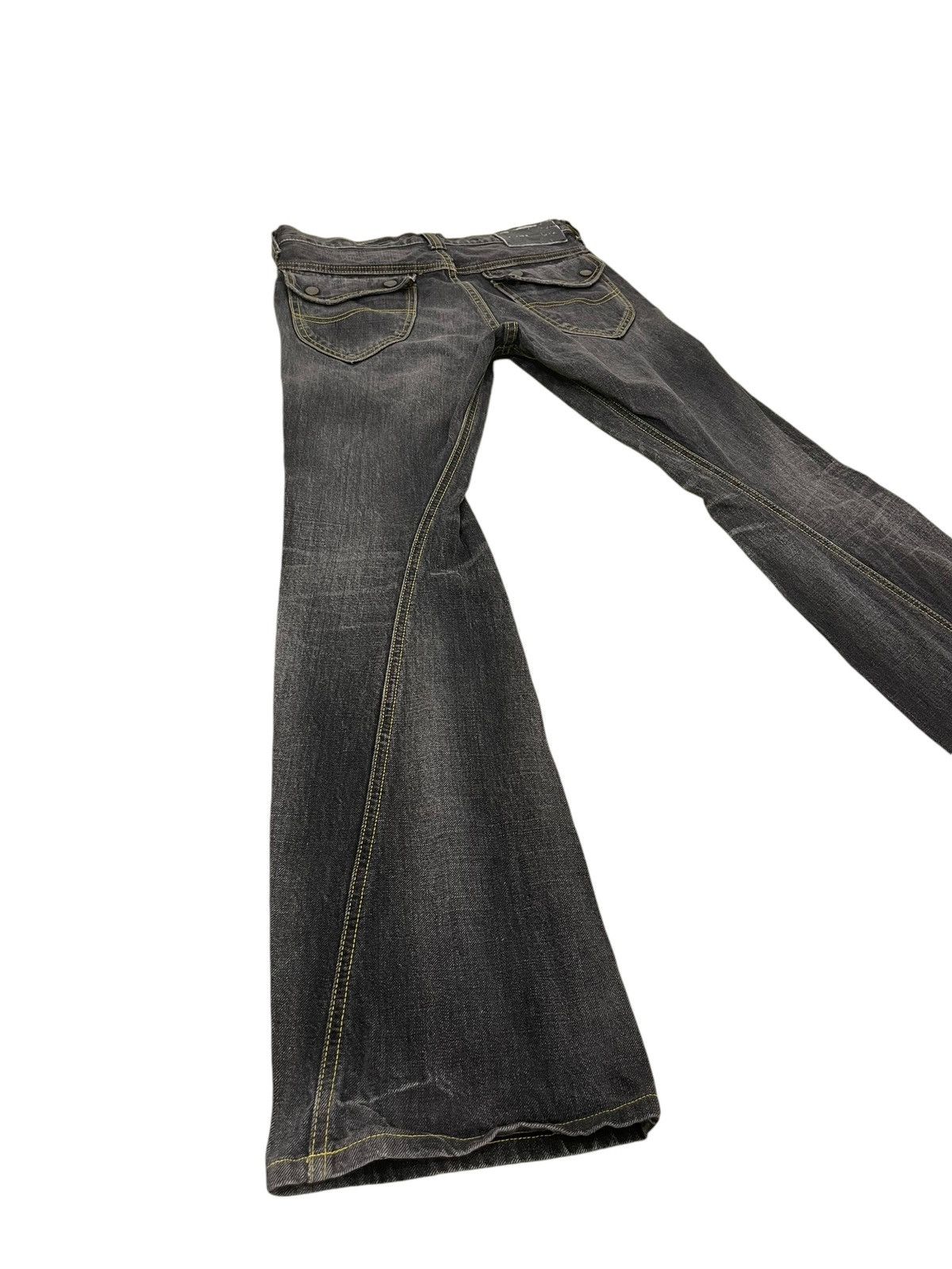 Japanese Brand Flare Jeans Lee Japan Faded Distress Boot Cut 8🟦9 Size US 30 / EU 46 - 11 Thumbnail