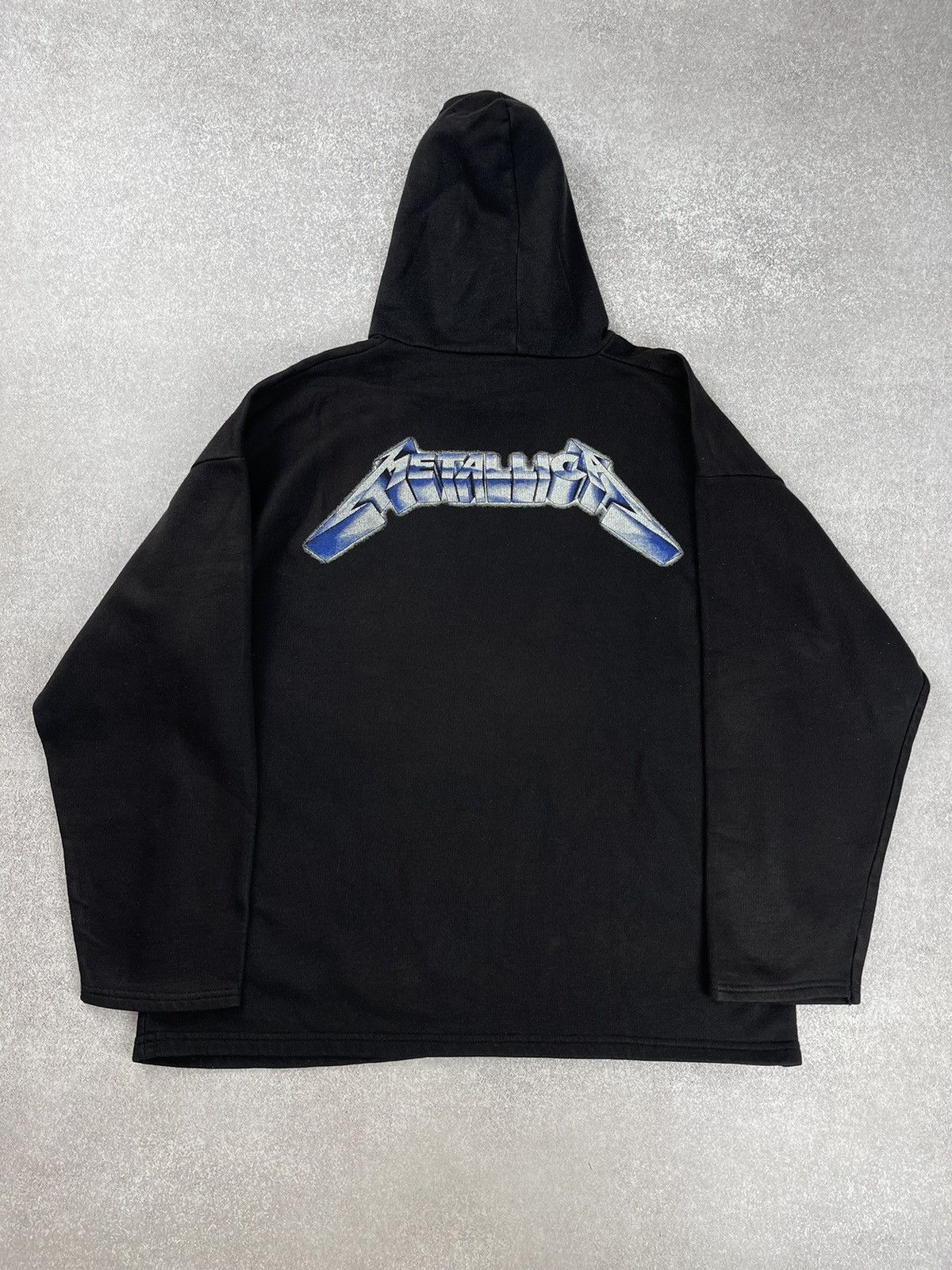 Band Tees × Metallica × Vintage Vintage 90’s Metallica Ride The Lightning Hoodie Size US XL / EU 56 / 4 - 9 Thumbnail