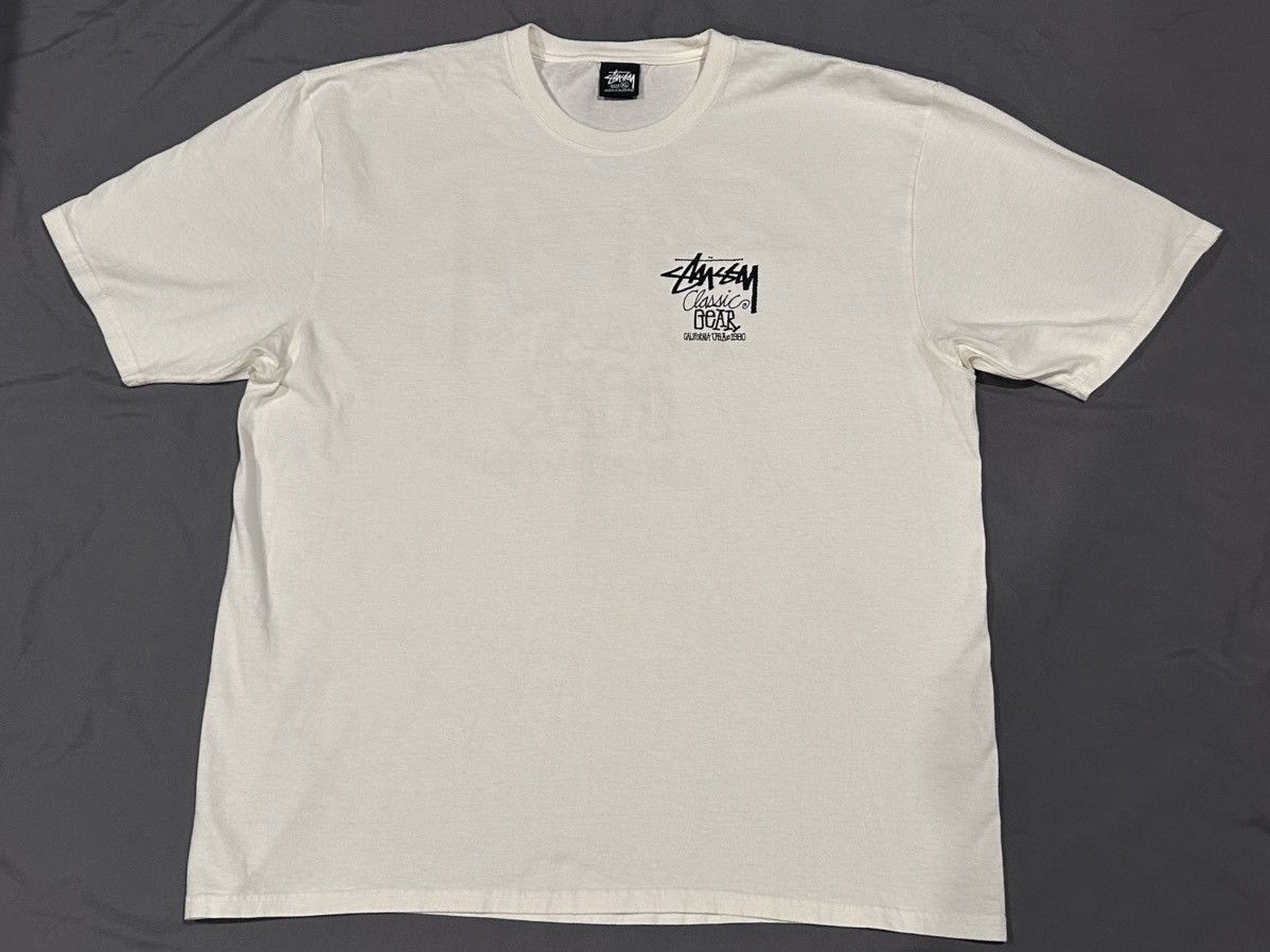 Stussy Stüssy XL Classic Gear Pigment Dyed Tee Natural Size US XL / EU 56 / 4 - 1 Thumbnail
