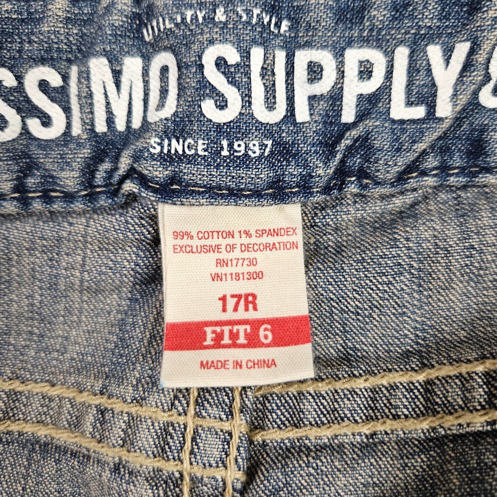 Mossimo Mossimo Womens Bootcut Jeans Sz 17R Blue Medium Wash Mid Rise Jeans Size 38" / US 16 / IT 52 - 8 Thumbnail