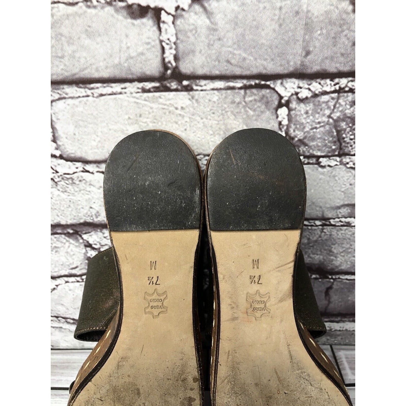 Donald Pliner Donald Pliner Shera Copper Metallic Straps Cork Wedge Sandal Size US 7.5 / IT 37.5 - 7 Thumbnail