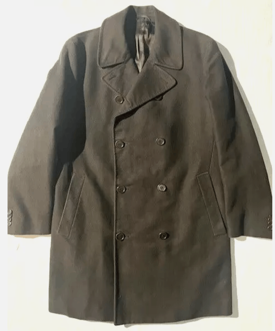 Helmut Lang Vtg HELMUT LANG Archival Cotton Moleskin Peacoat Jacket Coat Size US L / EU 52-54 / 3 - 1 Thumbnail