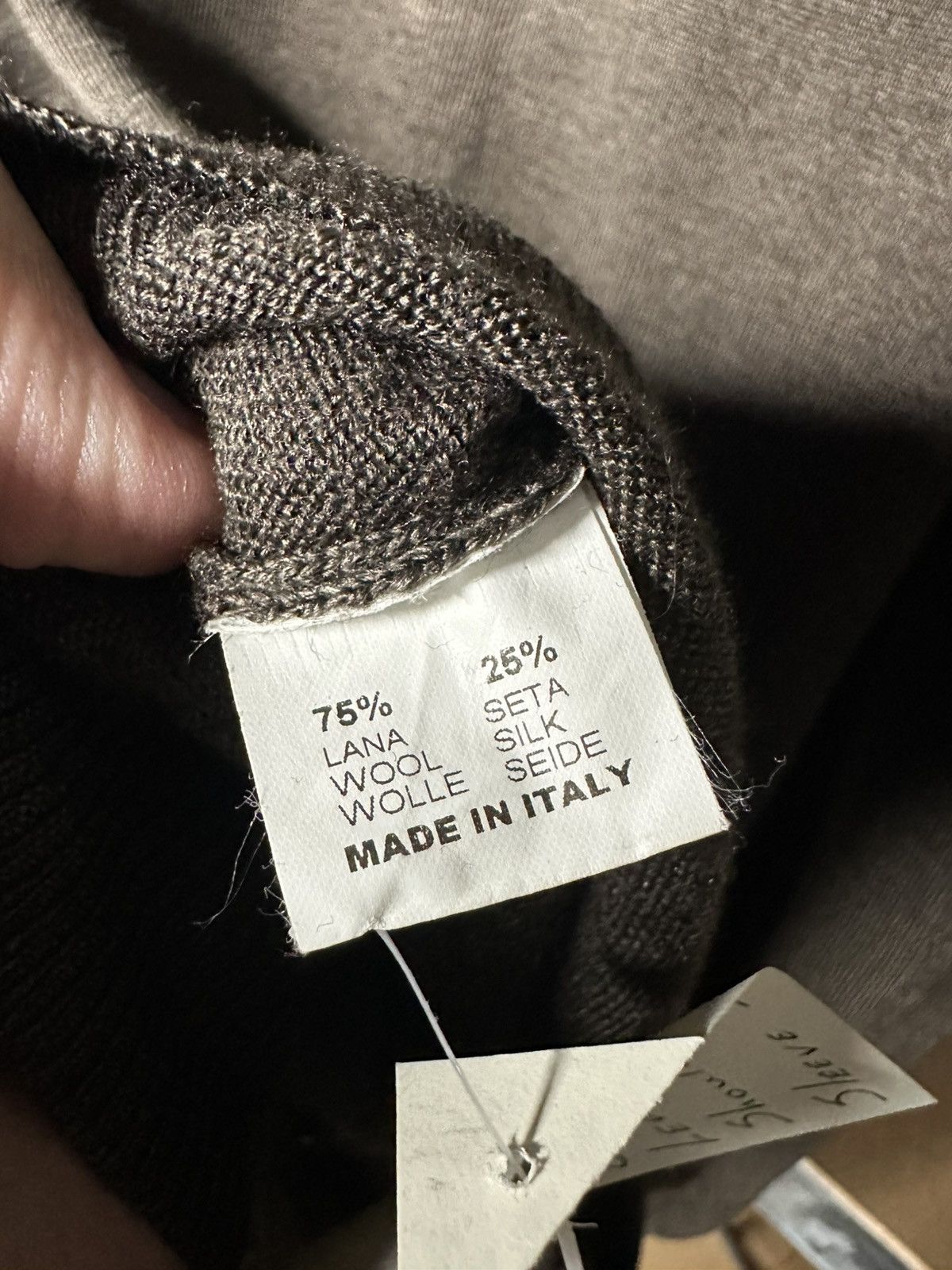 Gran Sasso Gran Sasso 54 Wool Silk Sweater V-Neck Brown Knit Pullover Size US L / EU 52-54 / 3 - 4 Thumbnail