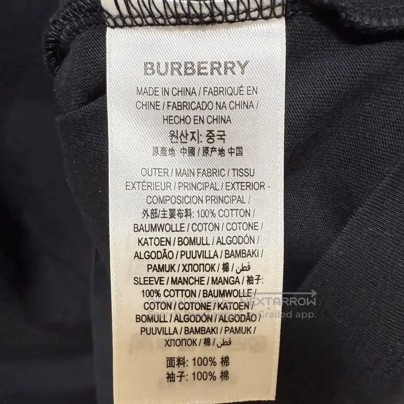 Burberry Burberry Black Cotton Checked Short Sleeve T-Shirt. Size S / US 4 / IT 40 - 6 Thumbnail