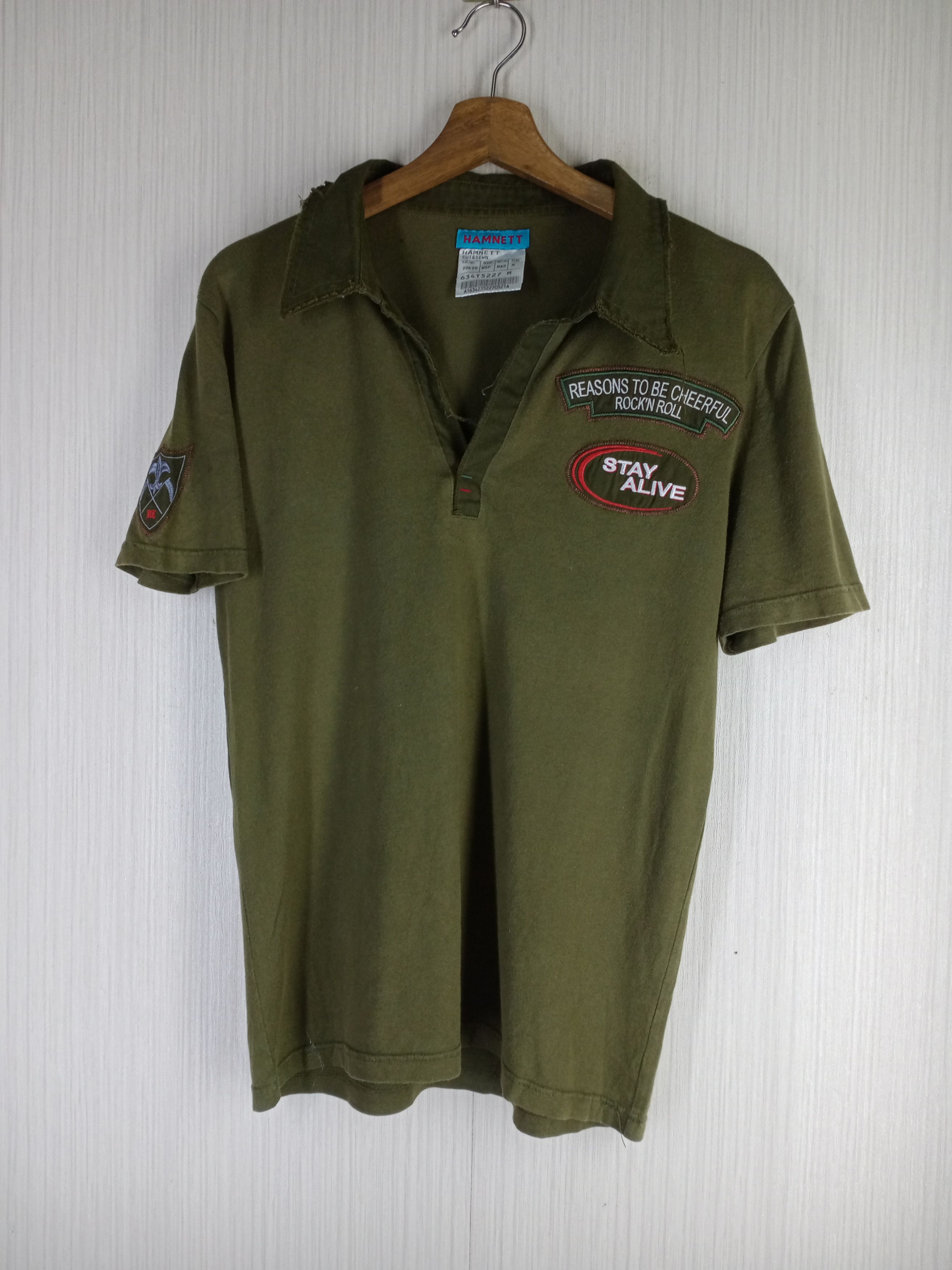 Katharine Hamnett London Rare Vintage Katharine Hamnett Cut & Sewn Polo Shirt Size US M / EU 48-50 / 2 - 1 Thumbnail