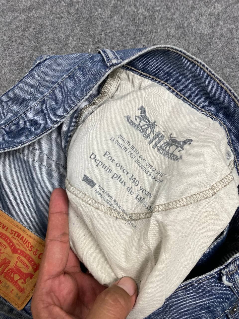 Levi's levis 514 pain splatter nice design denim Size US 36 / EU 52 - 13 Thumbnail