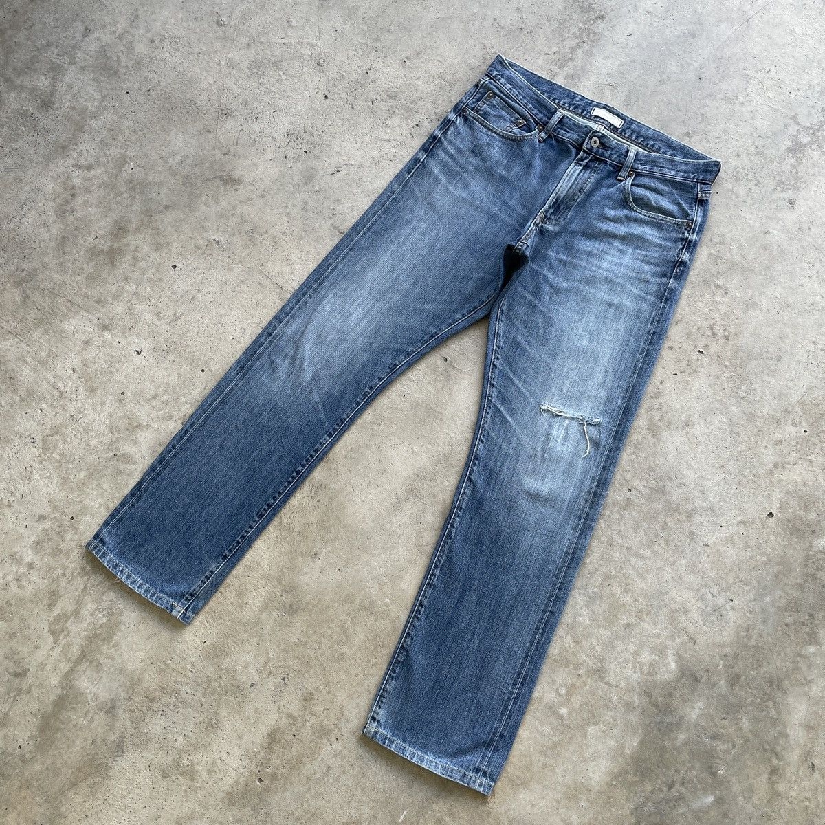 Japanese Brand Vintage Japanese Selvedge Distressed Faded Jeans Denim Pants Size US 33 - 2 Thumbnail