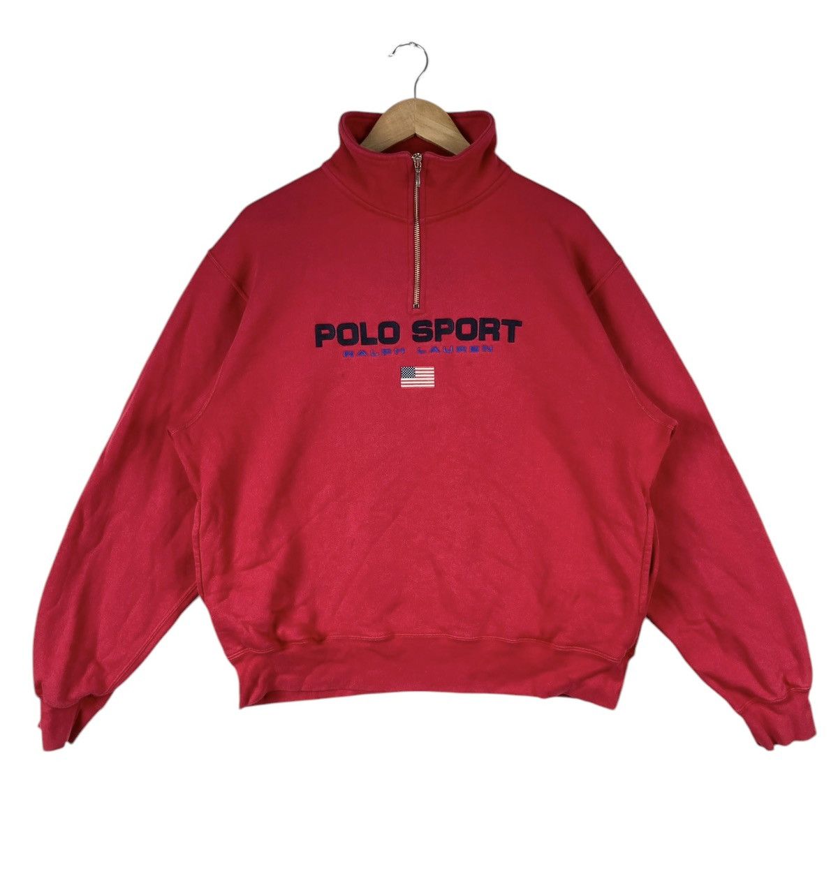 Polo Ralph Lauren × Vintage Vintage Polo Sport By Ralph Lauren Half Zipper Sweatshirt Size US M / EU 48-50 / 2 - 2 Thumbnail