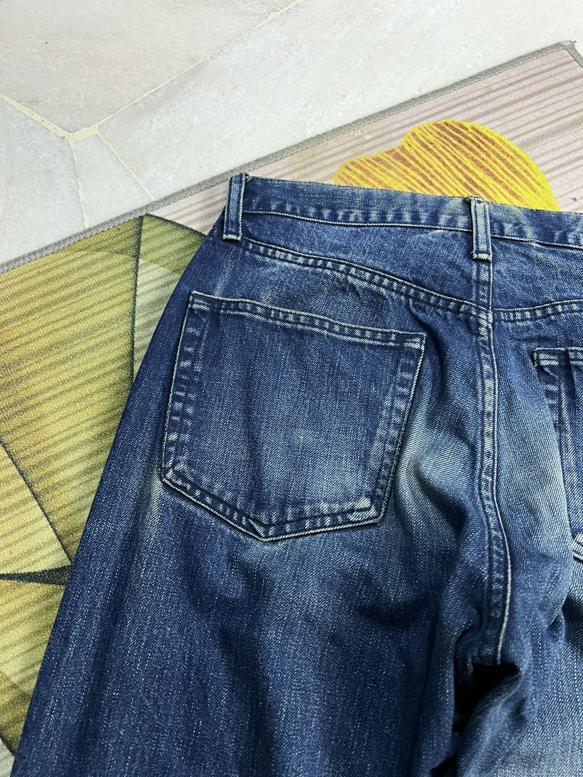 If Six Was Nine × Le Grande Bleu (L.G.B.) 💥BAGGY💥VINTAGE 90’s STYLE BOBSON DISTRESS JEANS Size US 29 - 11 Thumbnail