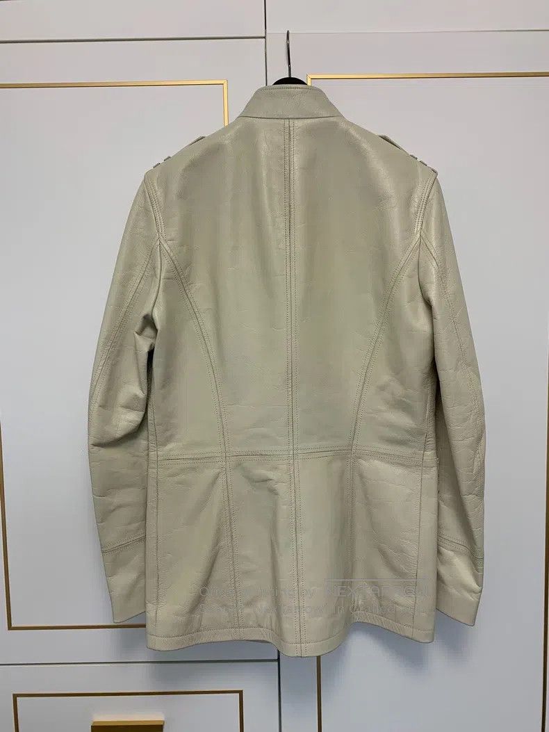 Saint Laurent Paris Saint Laurent Paris Distressed Vintage Court Leather Jacke Size US S / EU 44-46 / 1 - 2 Thumbnail