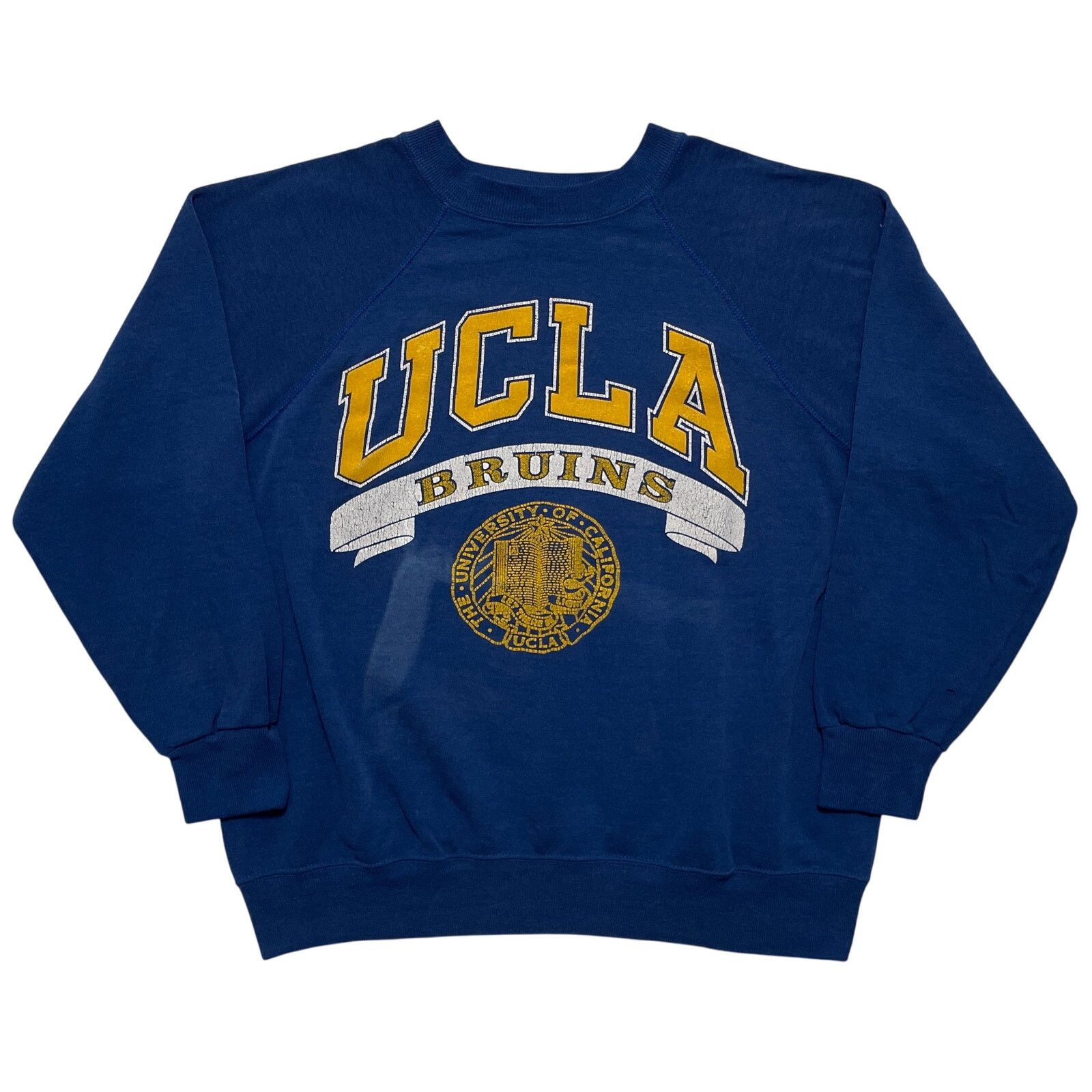 Vintage VTG 80s 90s UCLA Bruins Blue Pullover Crewneck Sweatshirt XL Size US XL / EU 56 / 4 - 1 Thumbnail