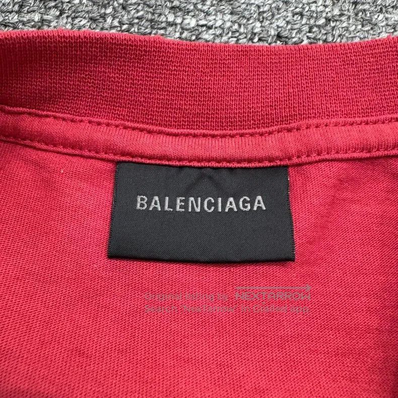 Balenciaga Balenciaga FW25 Distressed Graphic Short Sleeve. Size US M / EU 48-50 / 2 - 3 Thumbnail