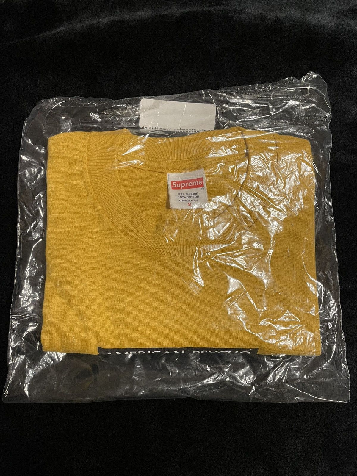 Supreme Supreme American Psycho Tee Mustard FW23 Size US S / EU 44-46 / 1 - 2 Thumbnail