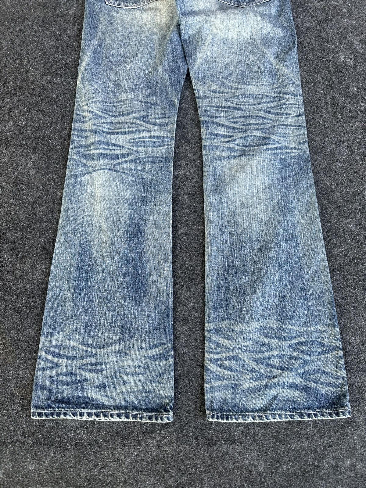 Beauty Beast Vintage Blue Way Nice Faded Washed Denim D269 Size US 32 / EU 48 - 5 Thumbnail